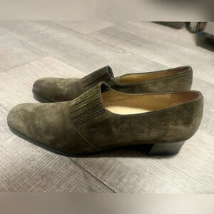 Salvatore Ferragamo Shoes Womens Green Suede Albia Booties Size 11 $685
